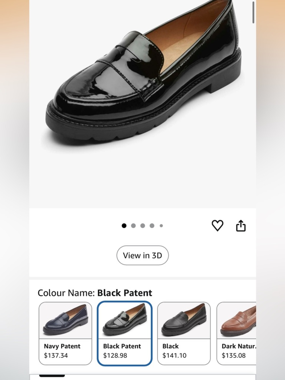 Rockport Women’s Black Patent Penny Loafers